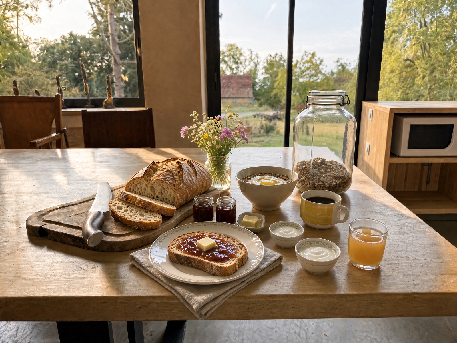 Le petit-déjeuner à la Casa