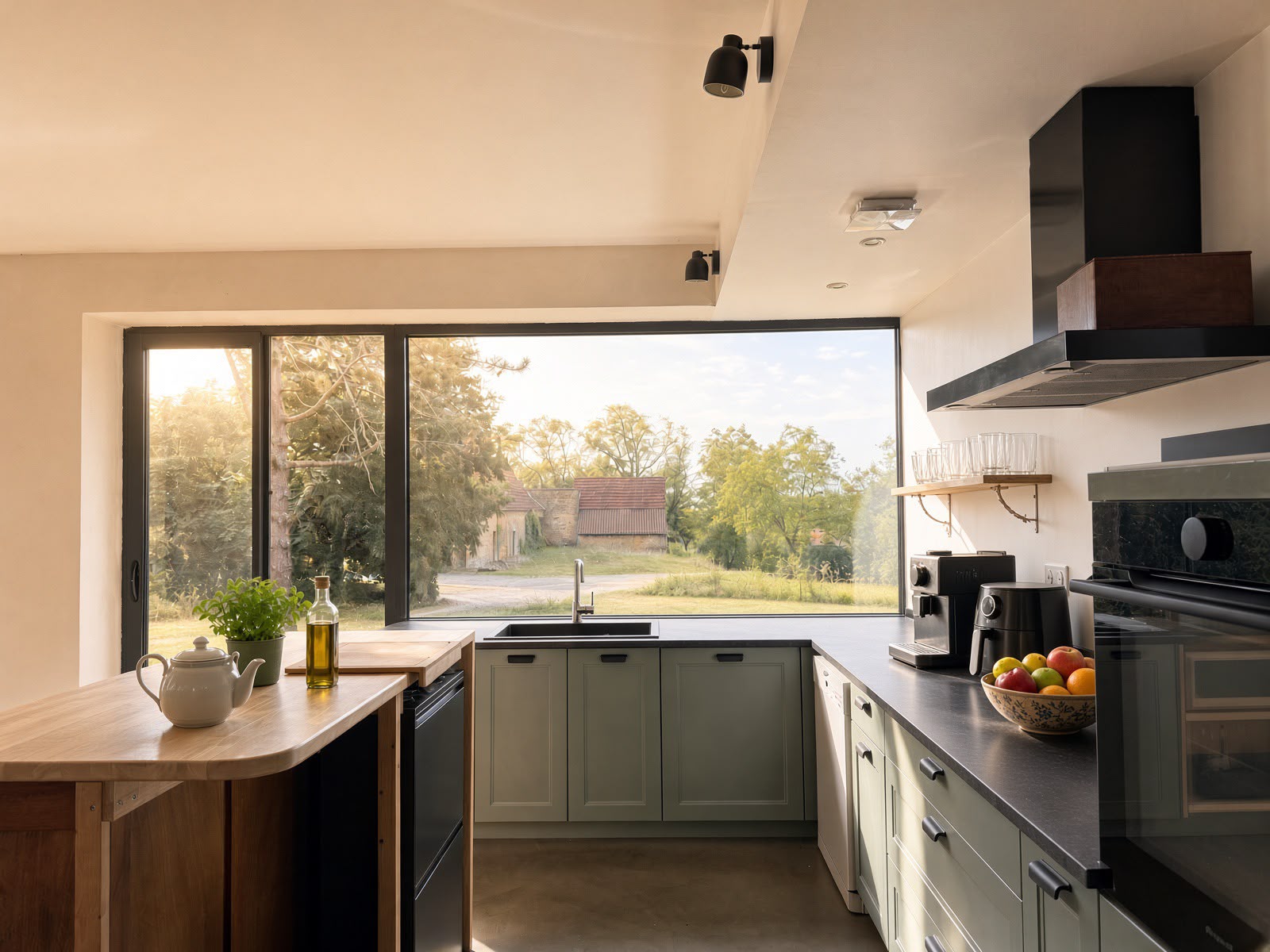 La cuisine partagée de la maison